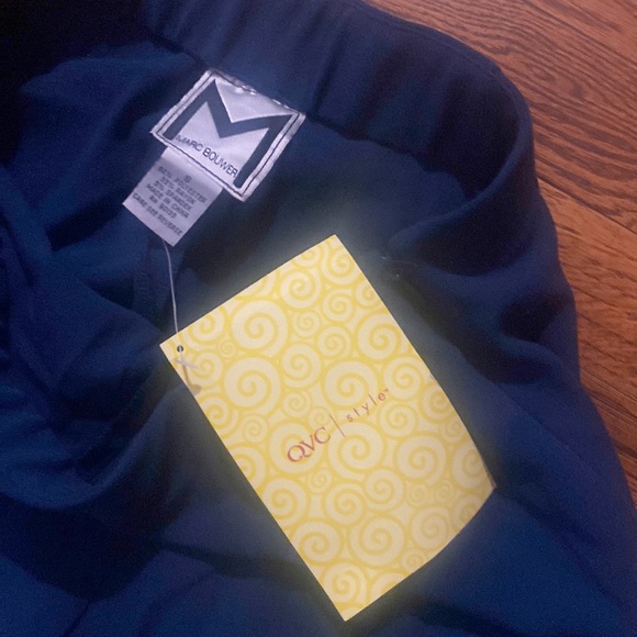 Marc Bouwer qvc navy blue wide leg pant size small nwt - Picture 2 of 5